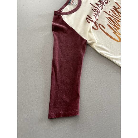 Junk Food Sz M Cleveland Cavaliers Ringer T-Shirt Fan Gear NBA Apparel Sporty - Picture 5 of 9